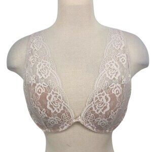 Intimissimi Nude Cream Lace Bra Padded Women's Size 40B Excellent very gently us
